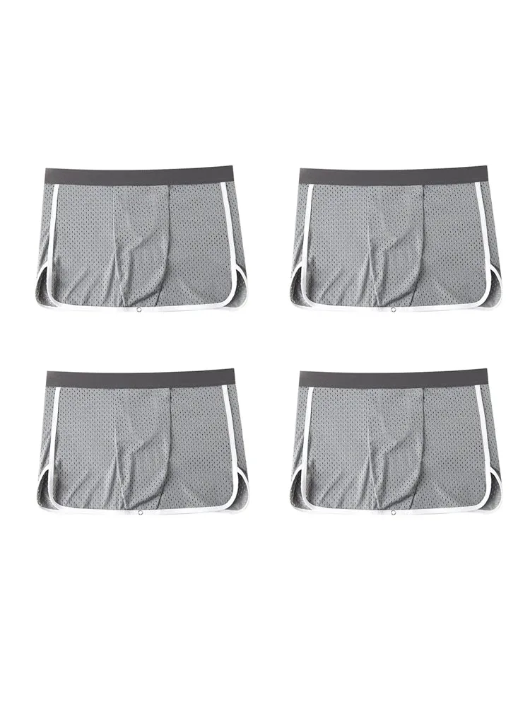 Men's  Button Casual U-Shaped Roman Skirt Dual-Purpose Arrow Pants Underwear
