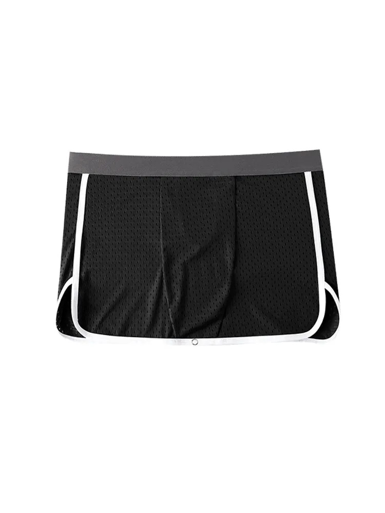 Men's  Button Casual U-Shaped Roman Skirt Dual-Purpose Arrow Pants Underwear