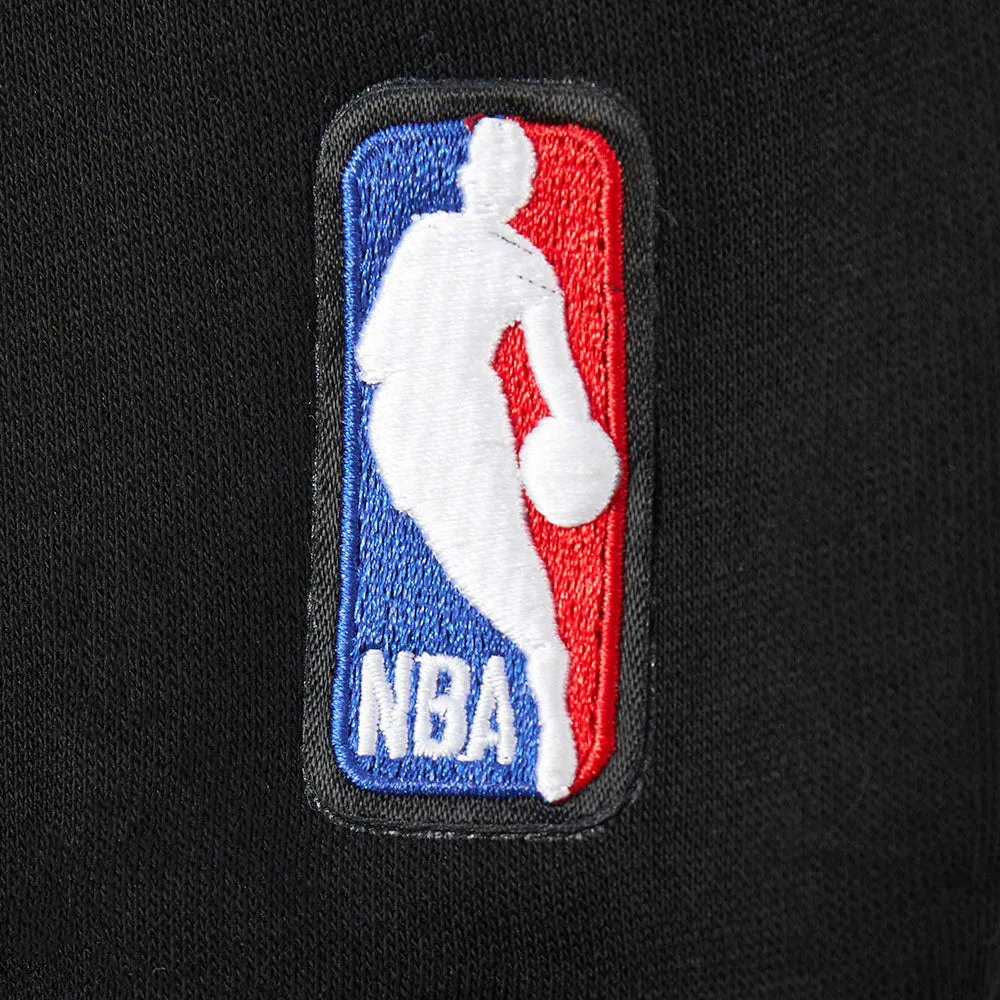 NBA BROOKLYN NETS CLASSIC BIG GIRLS FLEECE FULL ZIP HOODIE (BLACK)