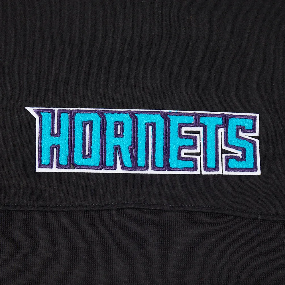 NBA CHARLOTTE HORNETS CLASSIC TODDLER GIRLS FLEECE FULL ZIP HOODIE  (BLACK)