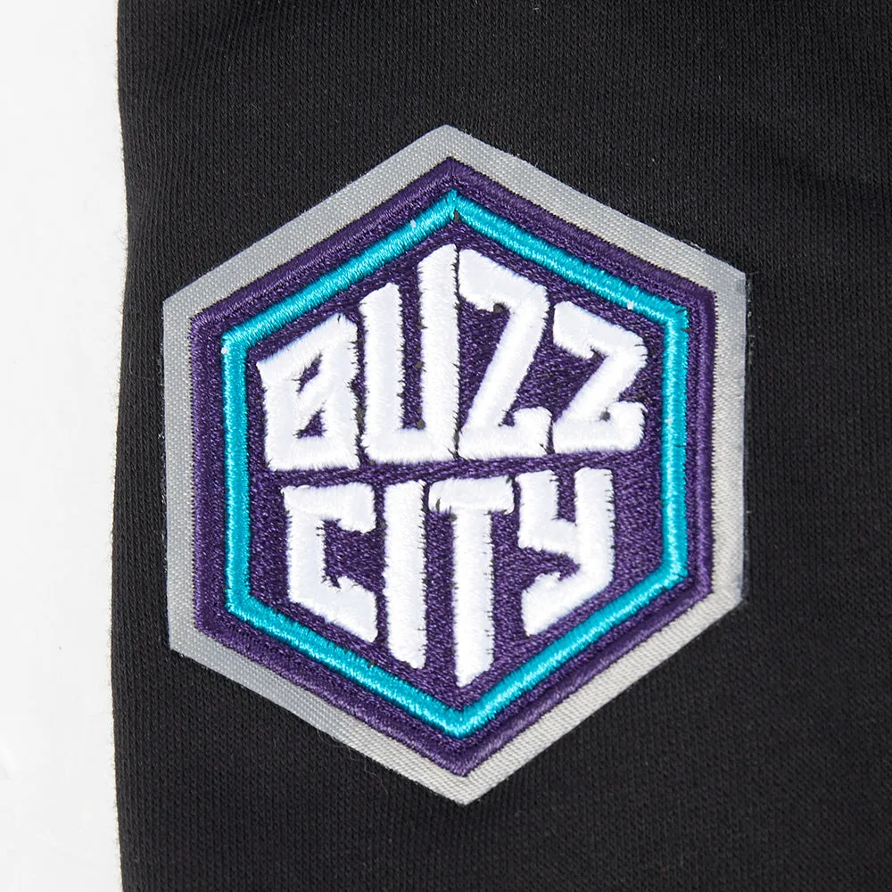 NBA CHARLOTTE HORNETS CLASSIC TODDLER GIRLS FLEECE FULL ZIP HOODIE  (BLACK)