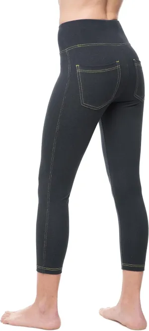 Nirlon Women's Jeggings High Waist Tummy Control Jean Leggings with Pockets for Women