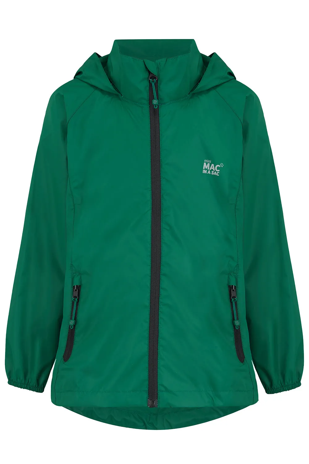 Origin Mini Packable Waterproof Kids Jacket - Bottle Green