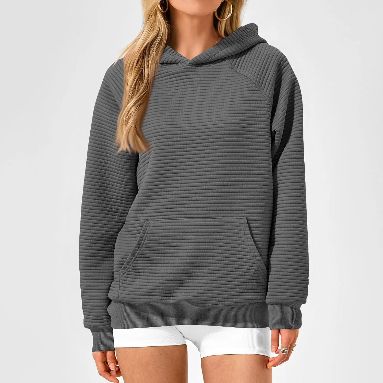 Oversized Hoodies for Women Loose Comfy Long Sleeve Hooded Sweatshirts Casual Trendy Fall Clothes with Pockets
