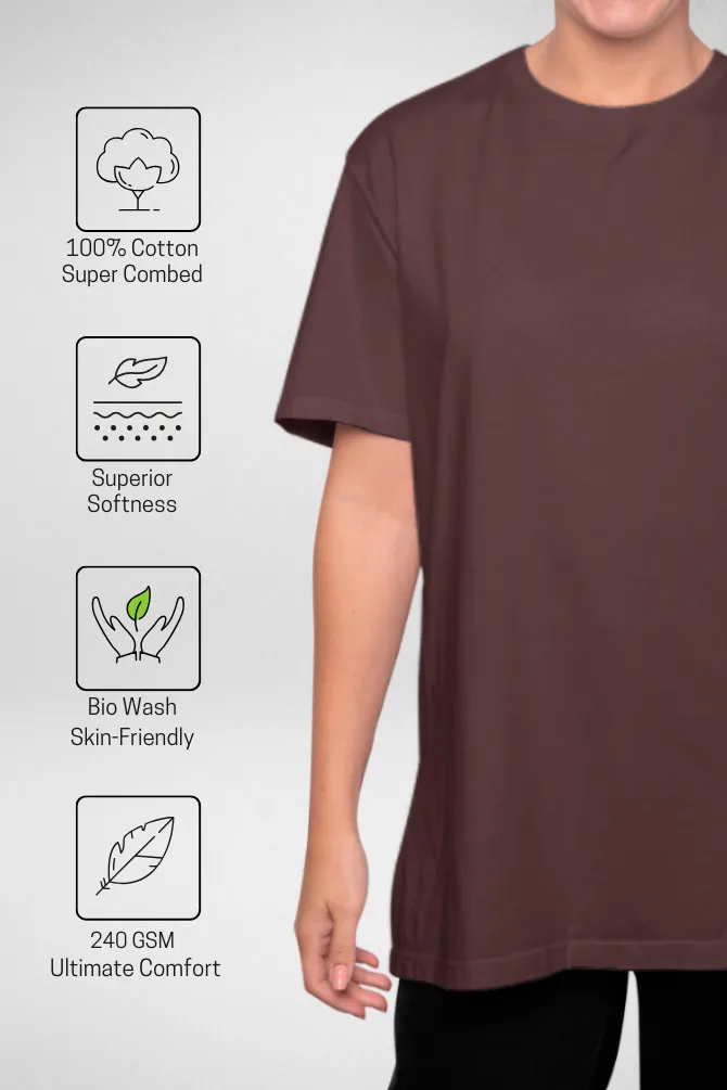 Pack Of 3 Oversized T-Shirts Olive Green Maroon and Bottle green for Women