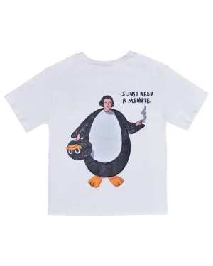 Part-time Penguin White T-shirt