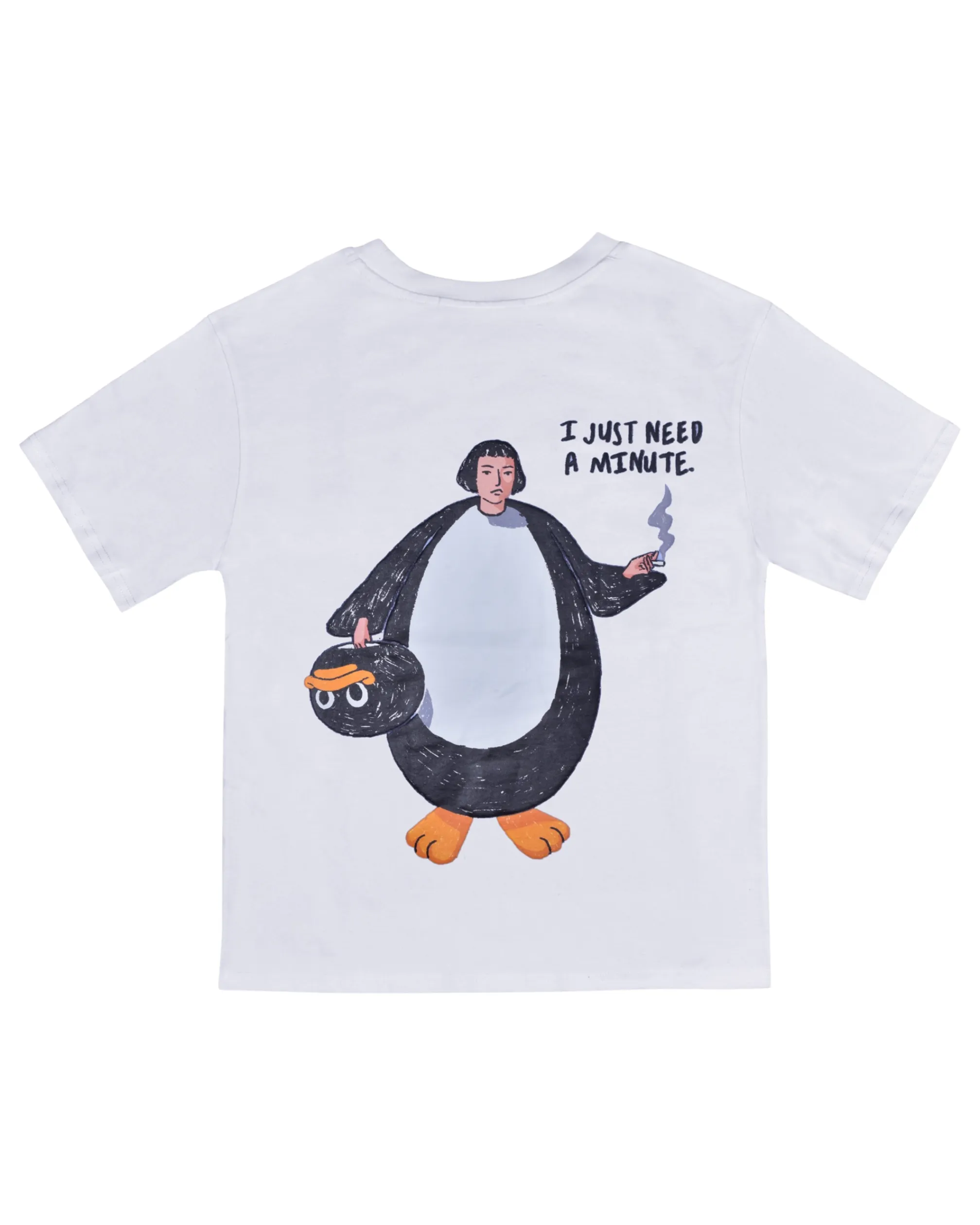 Part-time Penguin White T-shirt