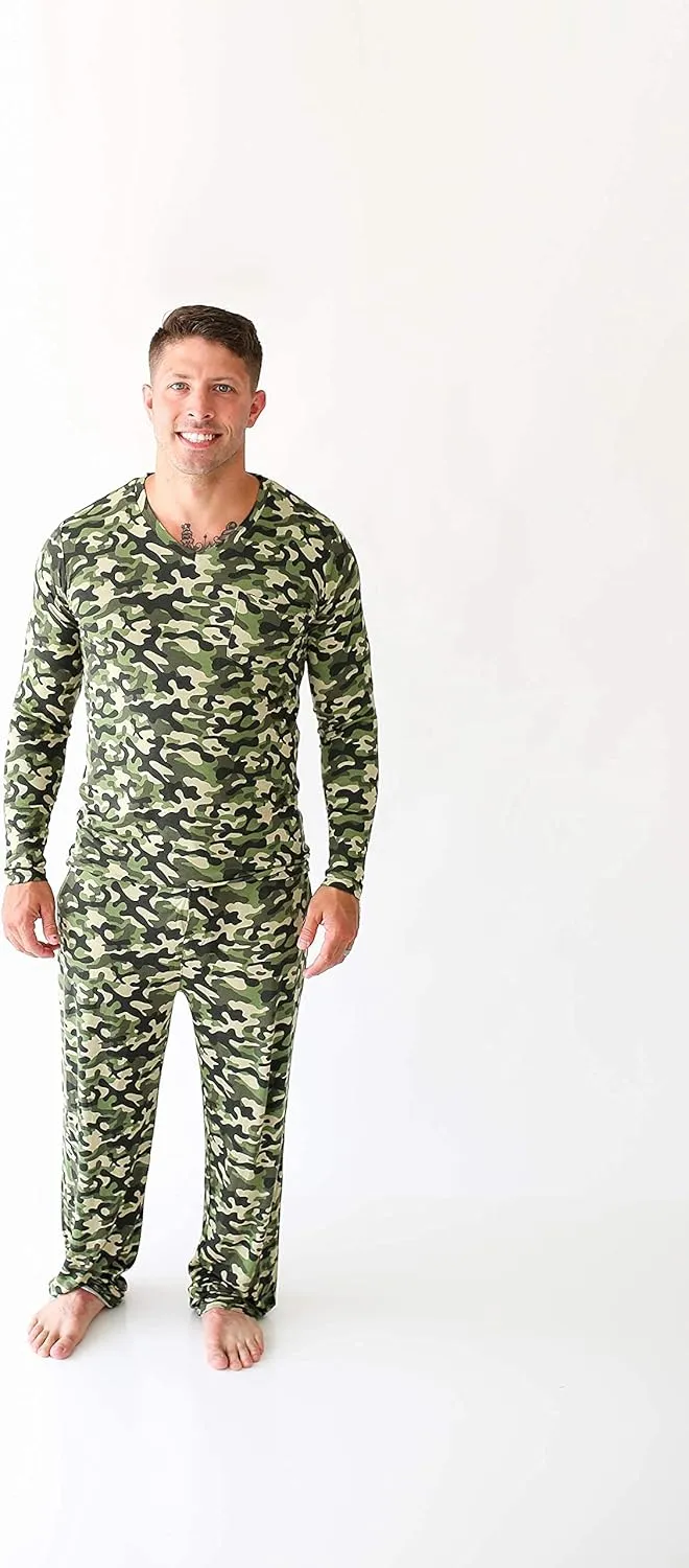 Posh Peanut Adult Pajamas Set - Two Piece Men Loungewear - Soft Viscose from Bamboo Nightwear PJs