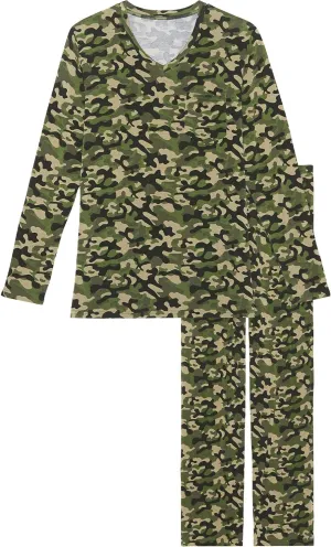 Posh Peanut Adult Pajamas Set - Two Piece Men Loungewear - Soft Viscose from Bamboo Nightwear PJs