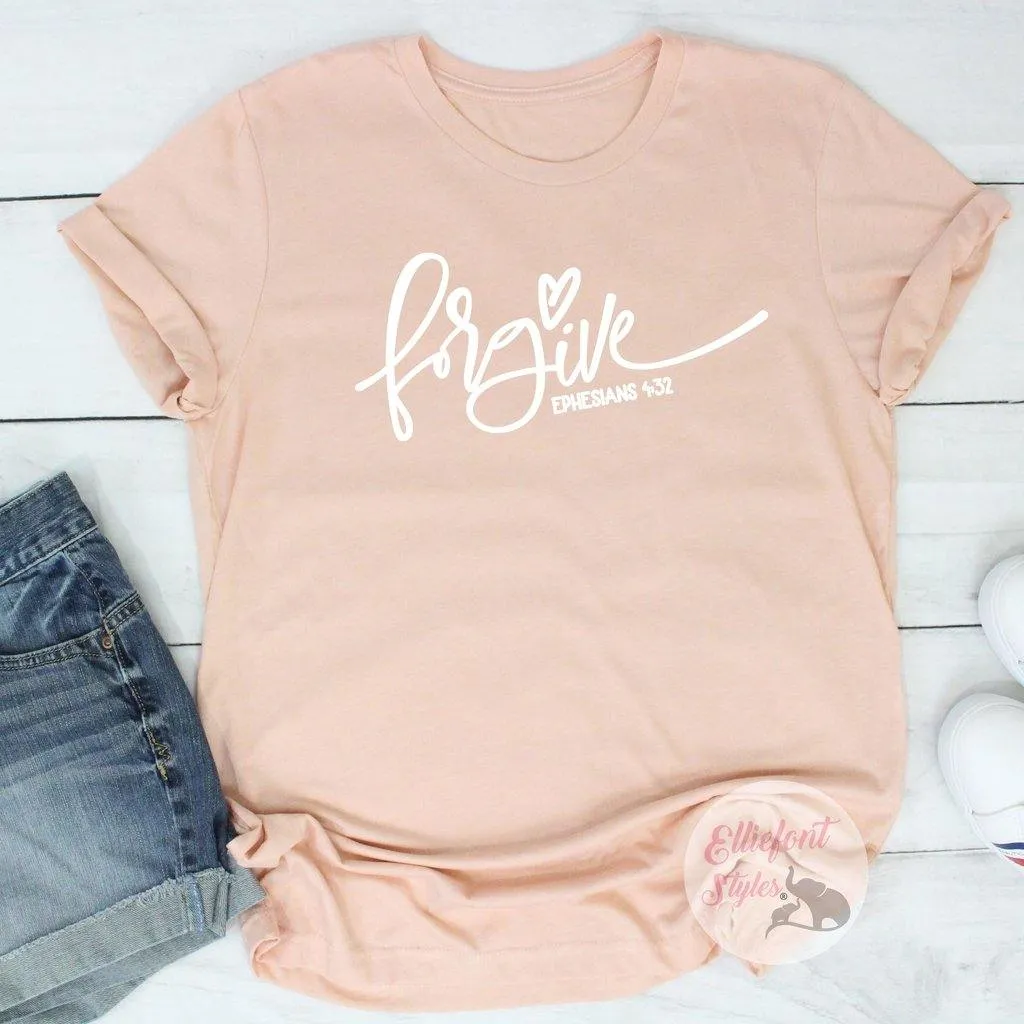 Religious Shirts Forgive Bible Verse Shirt