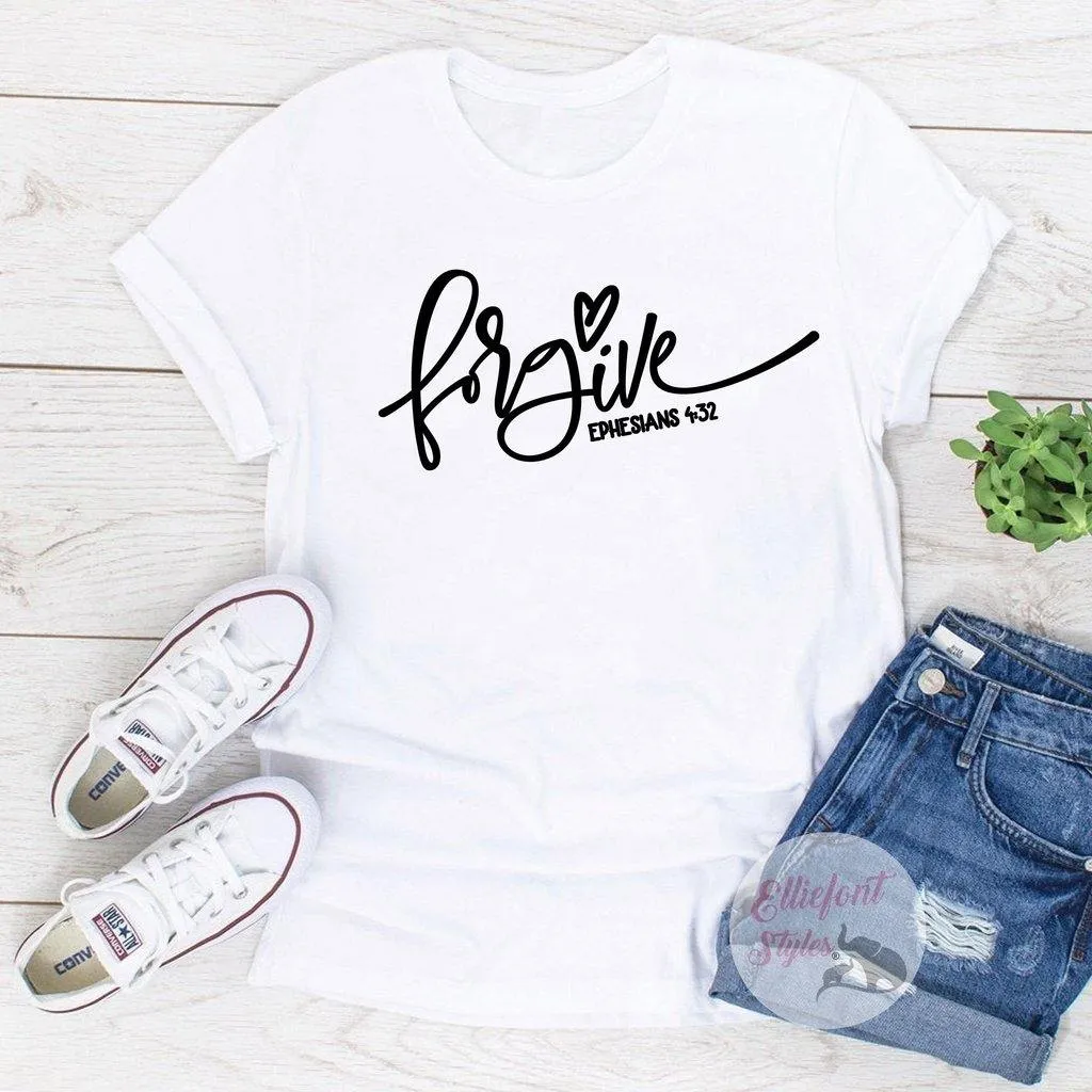 Religious Shirts Forgive Bible Verse Shirt