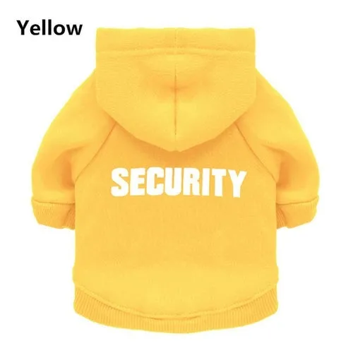 Security Cat Clothes Pet Cat Coats Jacket Hoodies For Cats Outfit Warm