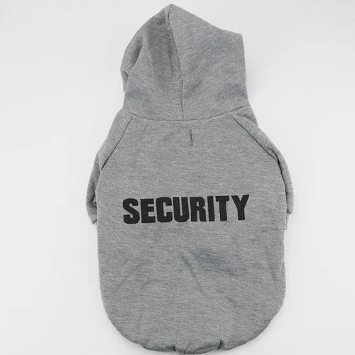 Security Cat Clothes Pet Cat Coats Jacket Hoodies For Cats Outfit Warm