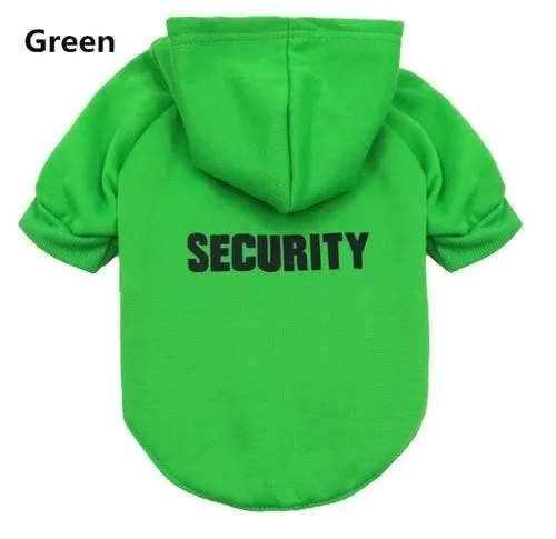 Security Cat Clothes Pet Cat Coats Jacket Hoodies For Cats Outfit Warm