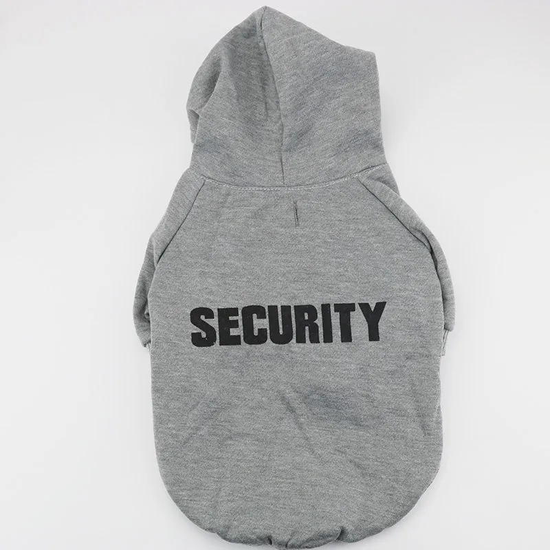 Security Cat Clothes Pet Cat Coats Jacket Hoodies For Cats Outfit Warm