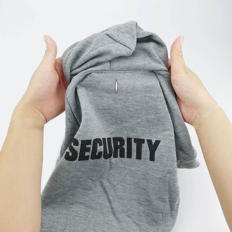 Security Cat Clothes Pet Cat Coats Jacket Hoodies For Cats Outfit Warm