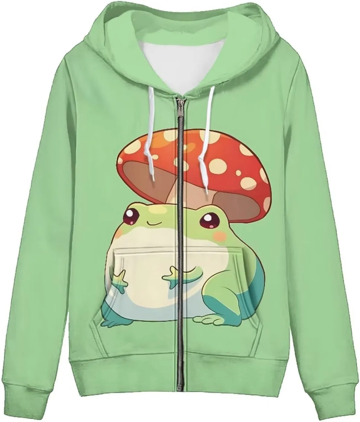 Showudesigns XS-5XL Zip Up Hoodie for Women Sweatshirt Pullover