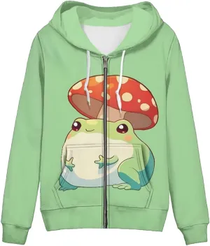 Showudesigns XS-5XL Zip Up Hoodie for Women Sweatshirt Pullover