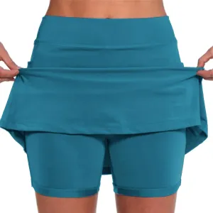 Skorts for Women with Pockets High Waist Tummy Control Women's Yoga Shorts Dressy Casual Athletic Tennis Mini Skirts