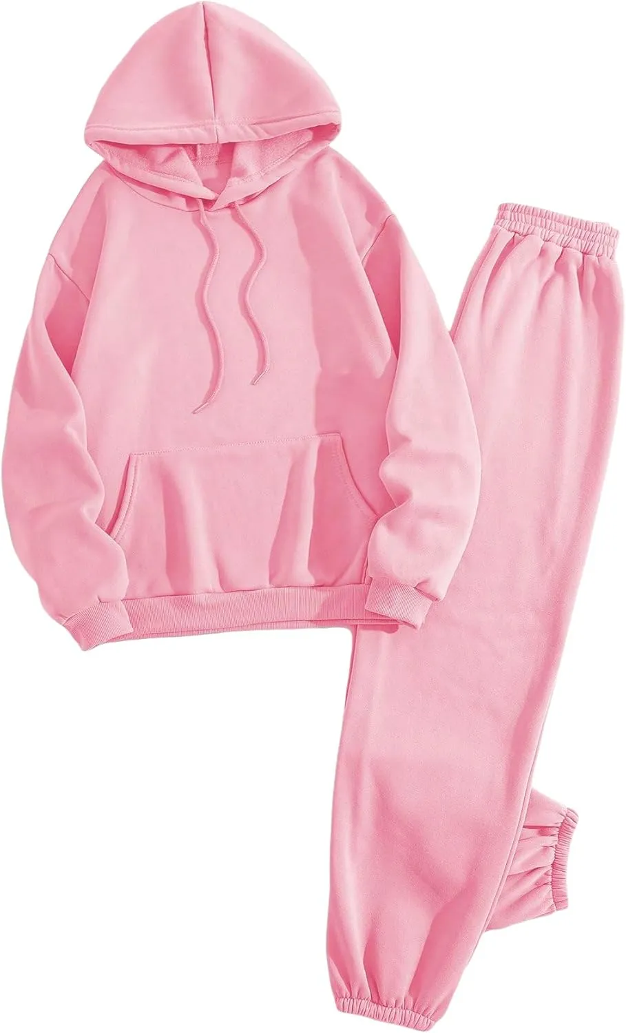 SOLY HUX Women's 2 Piece Outfits Letter Graphic Drawstring Long Sleeve Hoodies Sweatshirt and Sweatpants Set