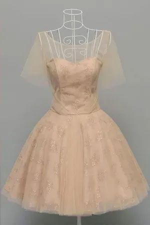 Sweetheart A Line Homecoming Dresses Tulle & Lace