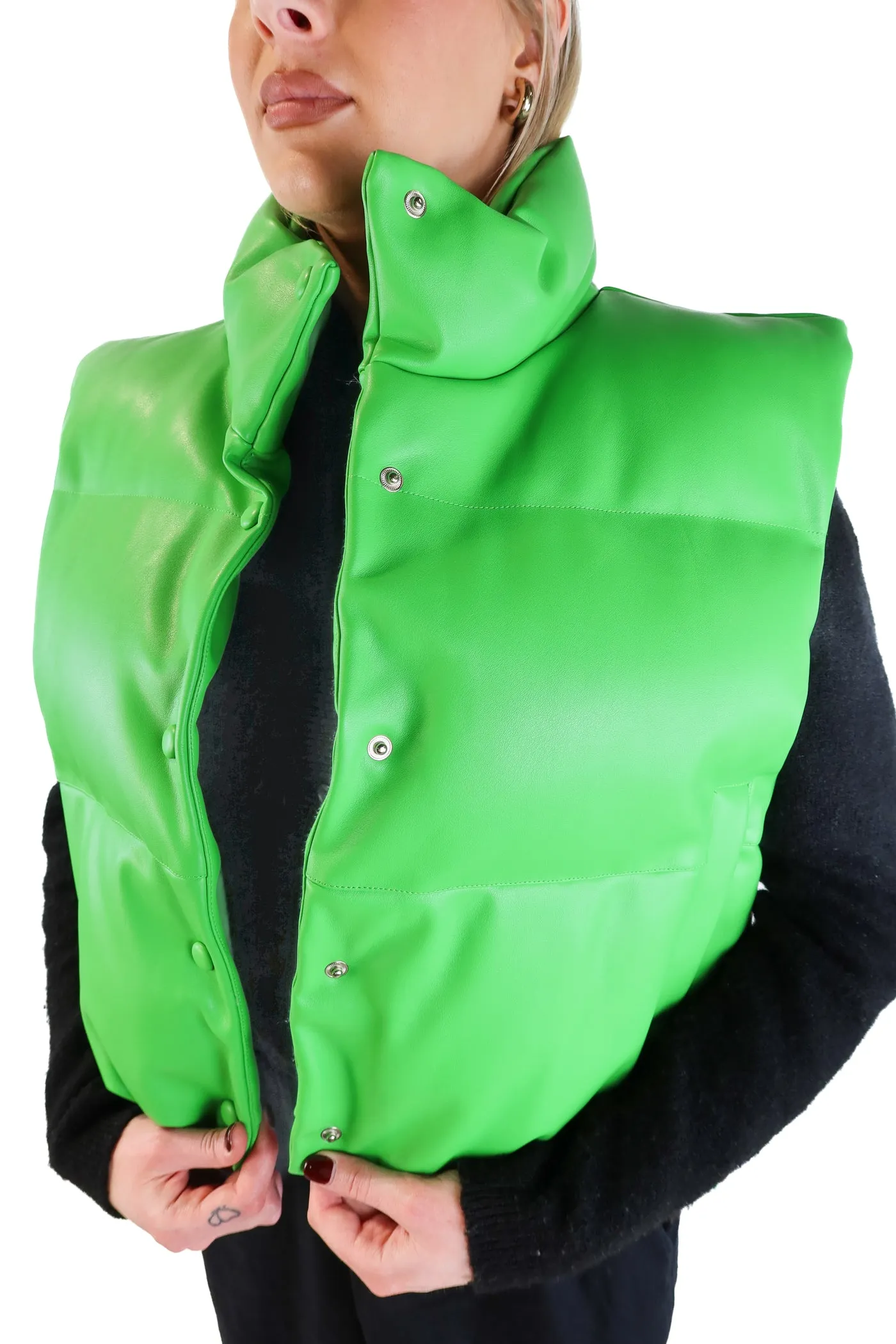 Toast Society Green Puffer Vest NWT (M; retail $290)