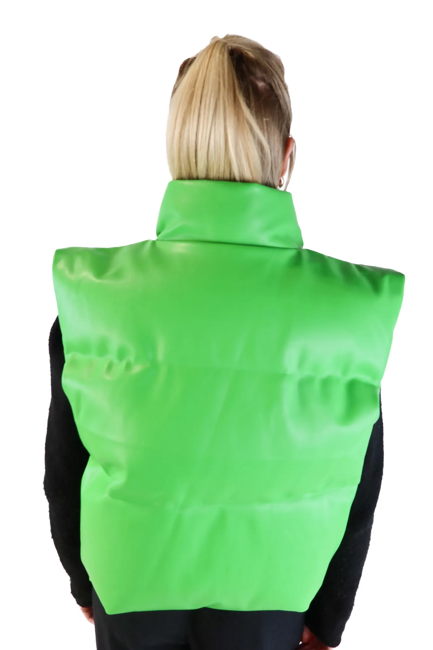 Toast Society Green Puffer Vest NWT (M; retail $290)