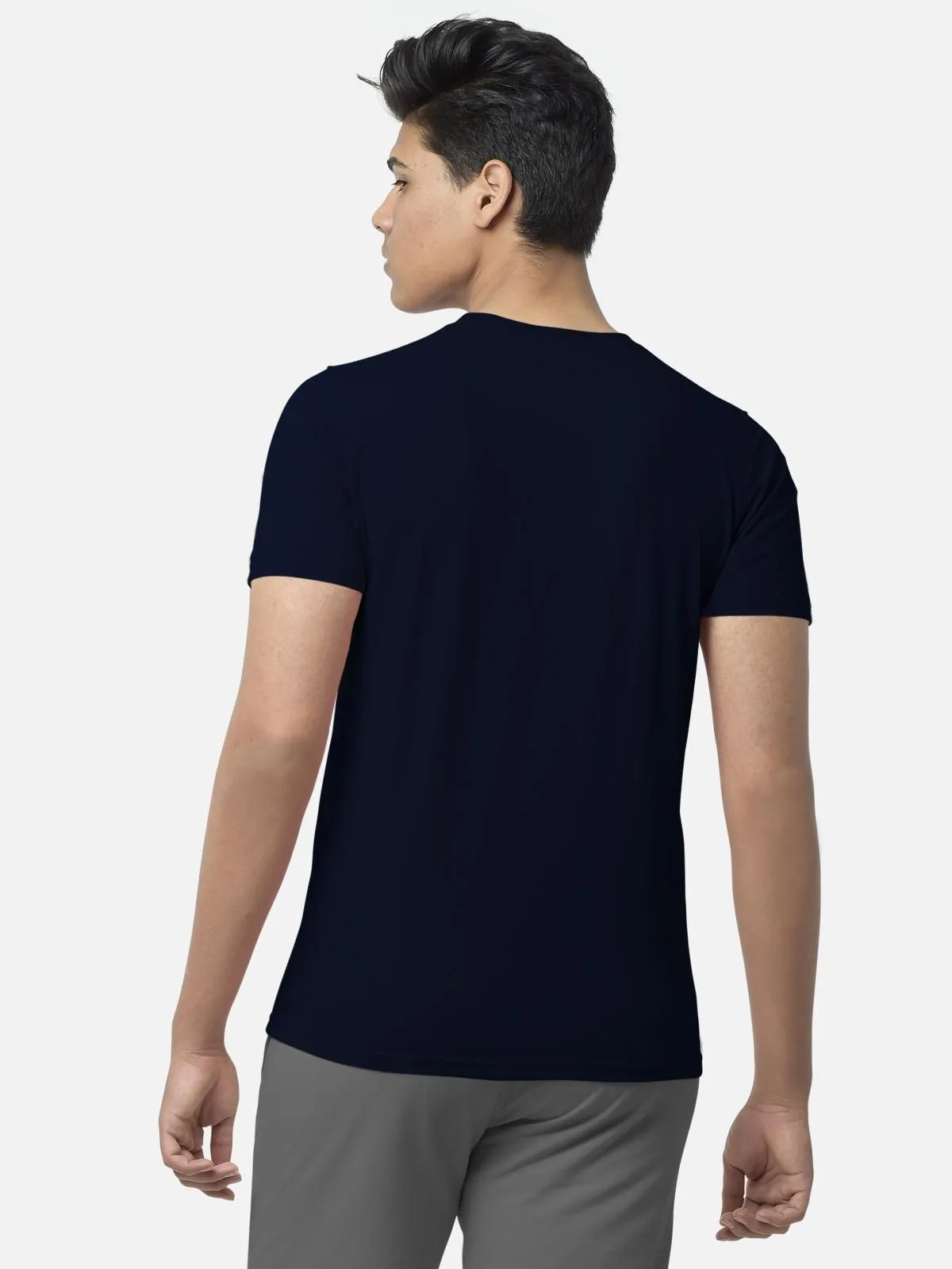 Trendy Typo/Graphic Print Cotton Blend Round Neck T-Shirt for Men's - Pack of 3