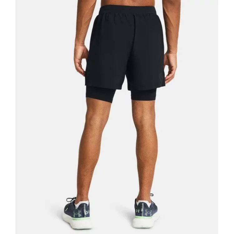 Under Armour Mens Launch 2-in-1 5” Shorts Black