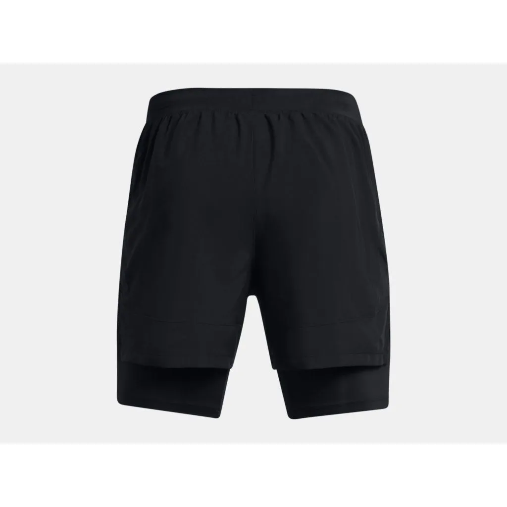 Under Armour Mens Launch 2-in-1 5” Shorts Black