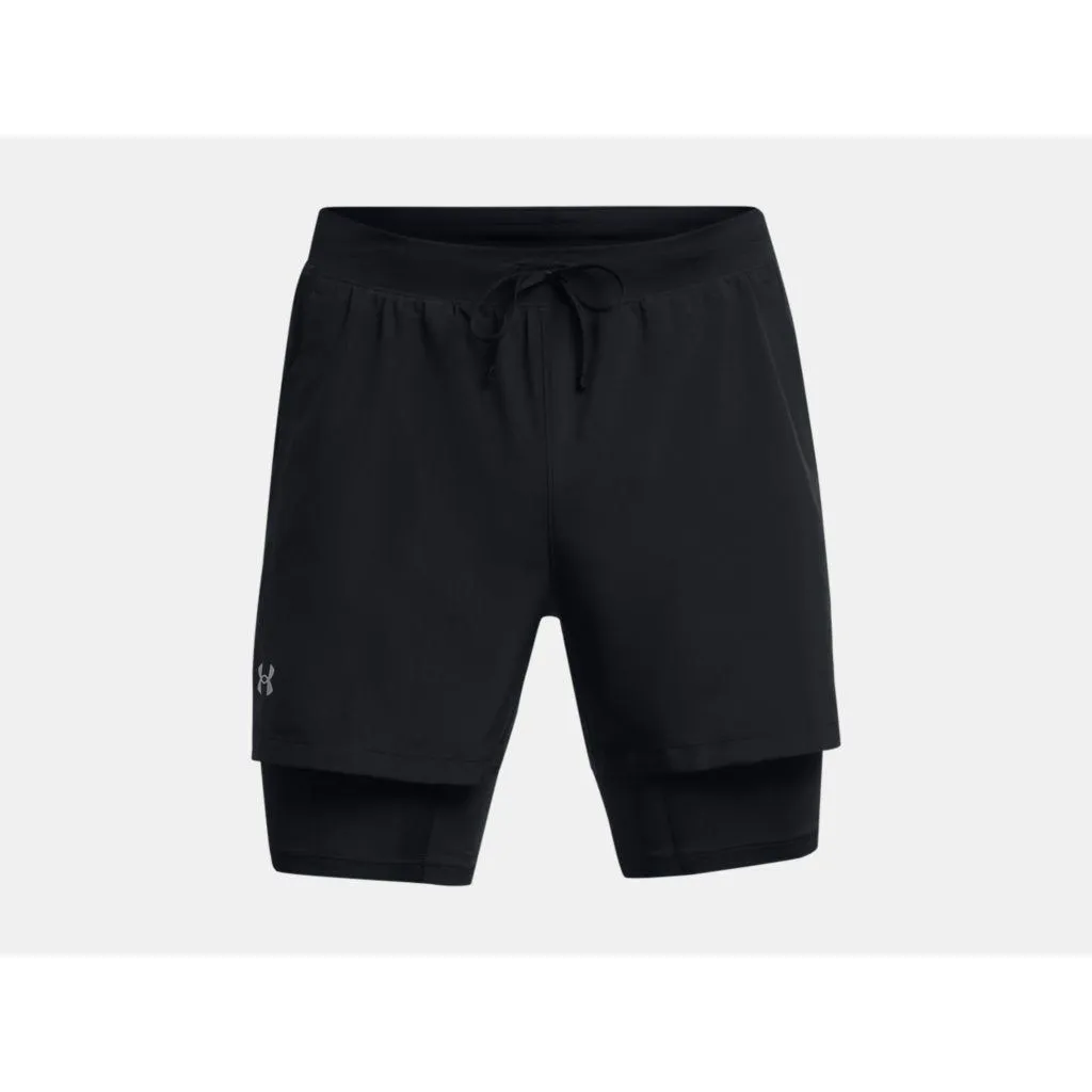 Under Armour Mens Launch 2-in-1 5” Shorts Black