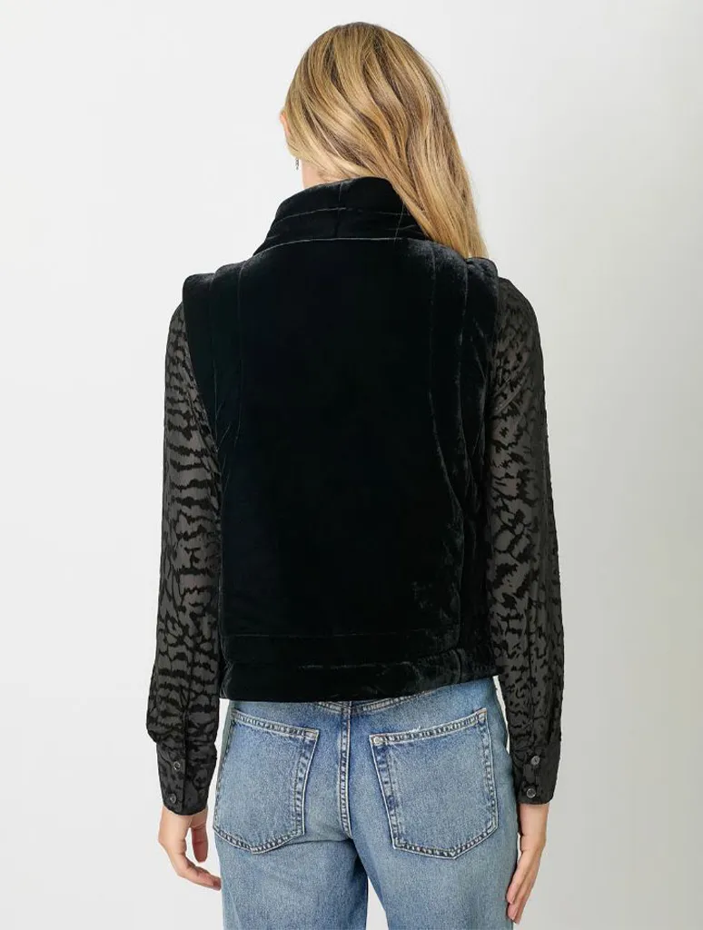 Velvet Puffer Vest (Final Sale)