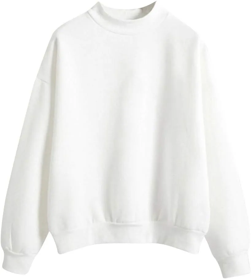 Women Long Sleeve Lightweight Sweatshirts Round Neck Plus Size Pullover Oversized Fashion Womens Hoodies