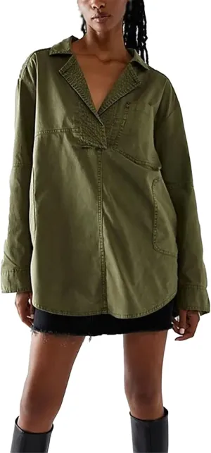 Women's Casual V-Neck Denim Jacket, Blue, S-3XL
