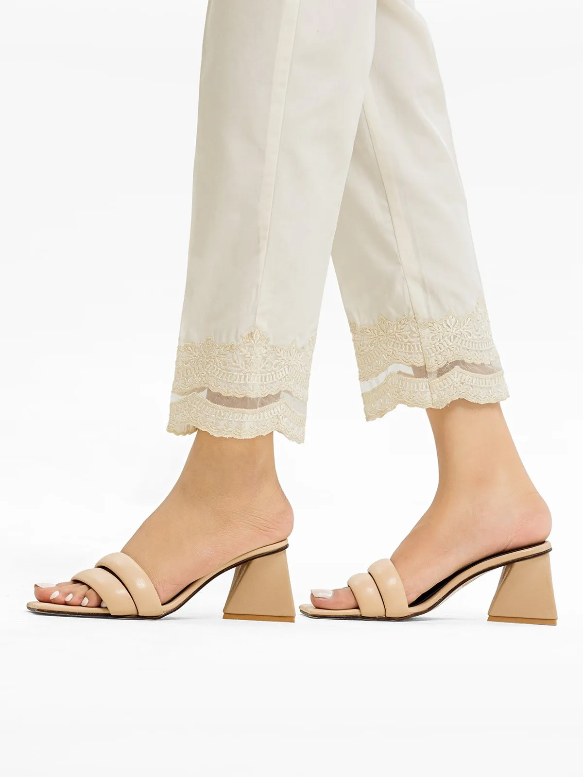 Women's Cream Trouser - EWBE23-76551
