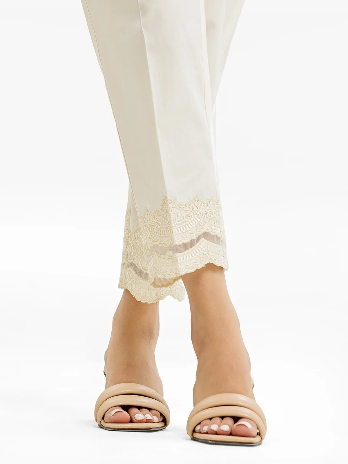 Women's Cream Trouser - EWBE23-76551