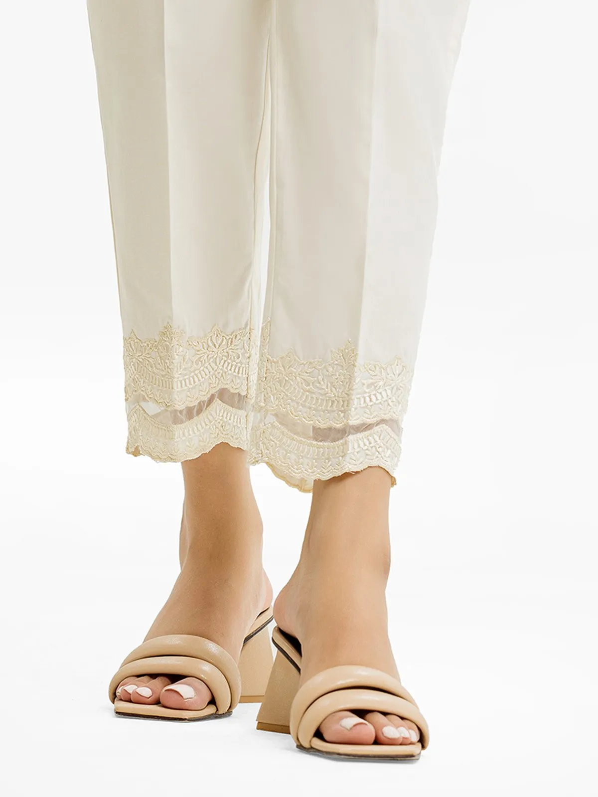 Women's Cream Trouser - EWBE23-76551