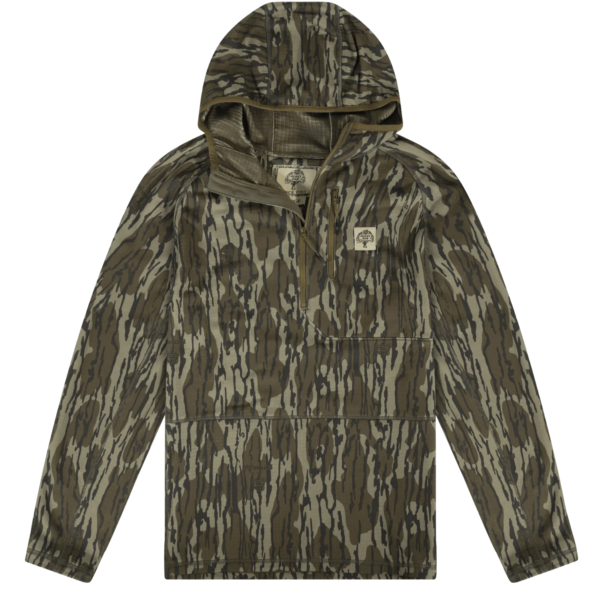 Woodsman Grid Fleece 1/4 Zip Hoodie