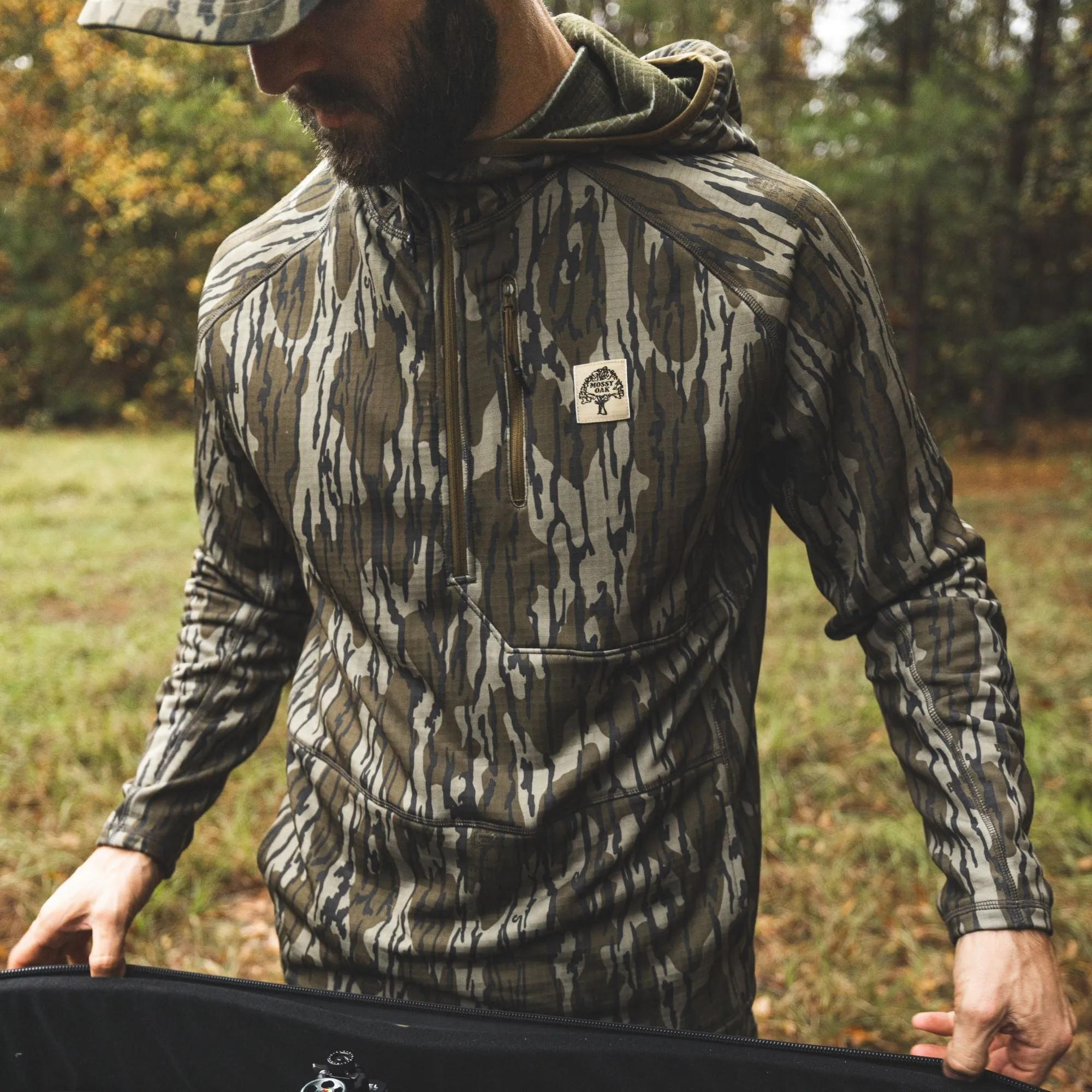 Woodsman Grid Fleece 1/4 Zip Hoodie