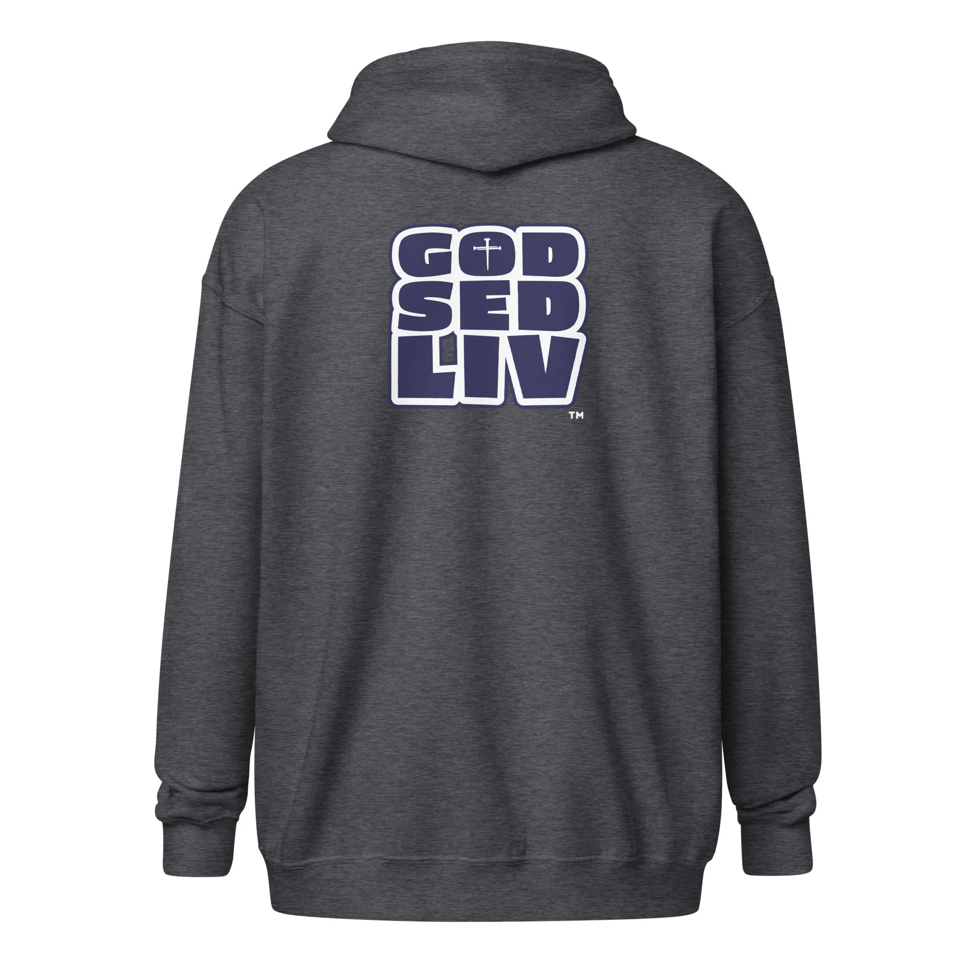YHWH/God Sed Liv Unisex Full-Zip Hoodie