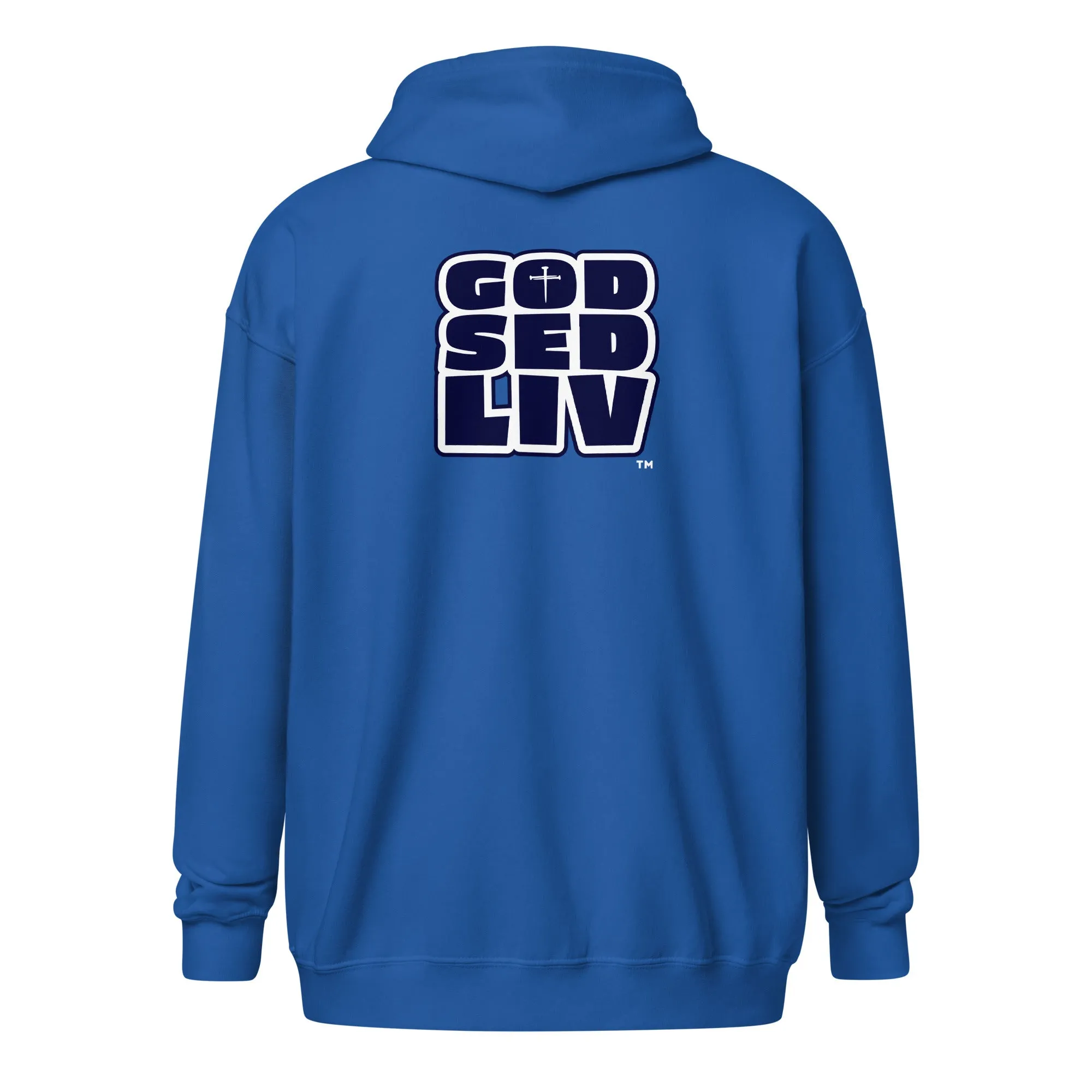YHWH/God Sed Liv Unisex Full-Zip Hoodie