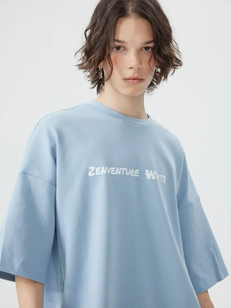 Zenventure White Loose Fit Short Sleeve - Unisex