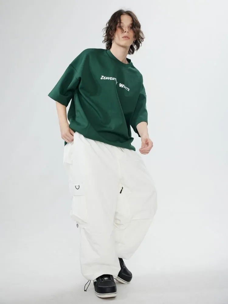 Zenventure White Loose Fit Short Sleeve - Unisex