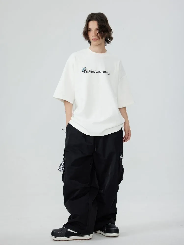 Zenventure White Loose Fit Short Sleeve - Unisex
