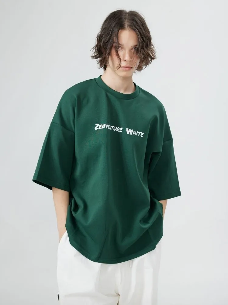 Zenventure White Loose Fit Short Sleeve - Unisex