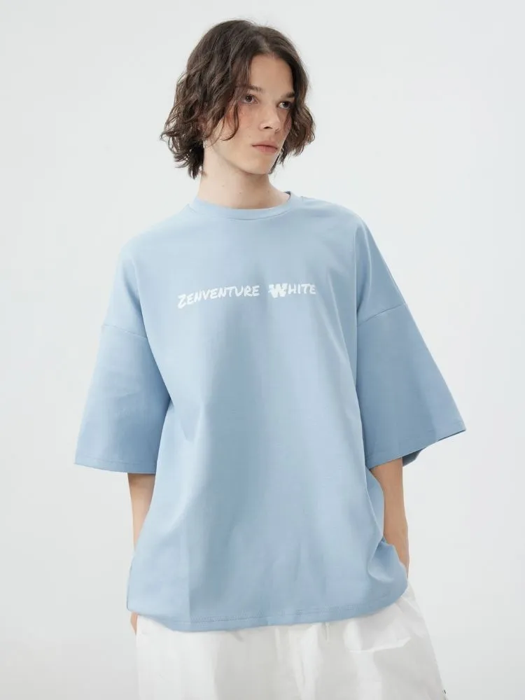 Zenventure White Loose Fit Short Sleeve - Unisex