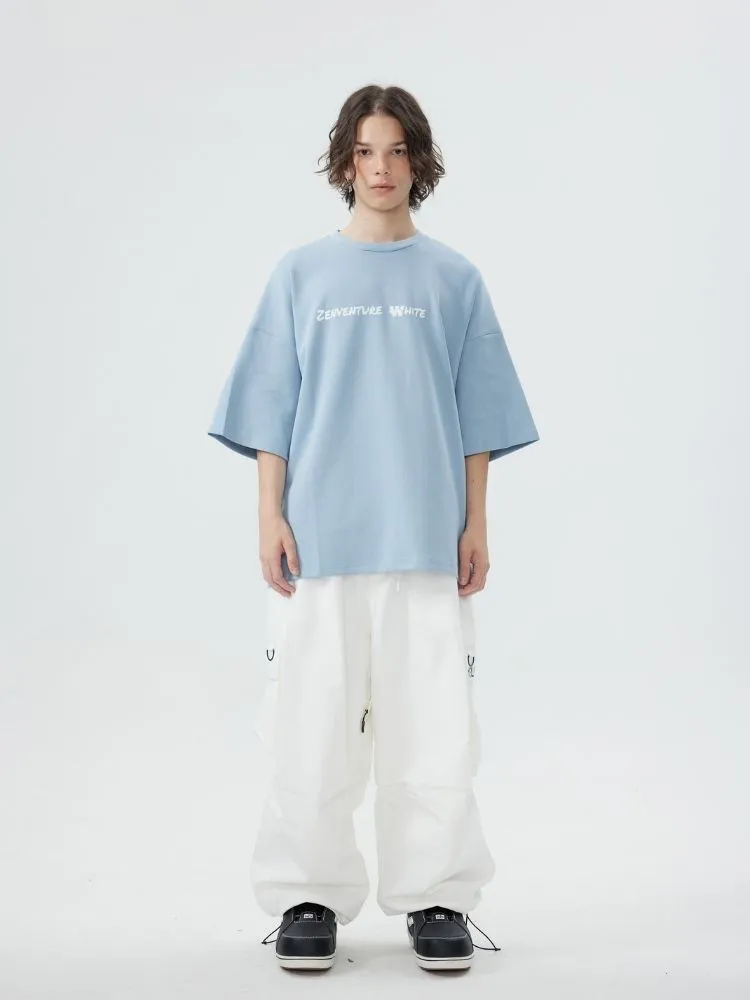 Zenventure White Loose Fit Short Sleeve - Unisex