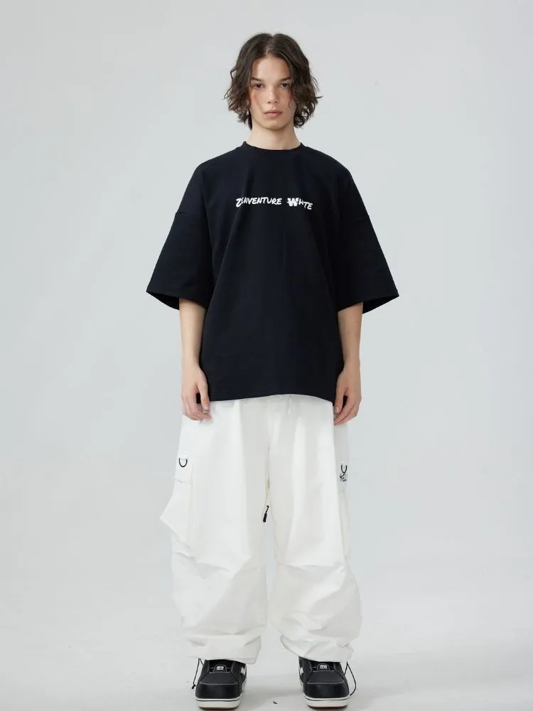 Zenventure White Loose Fit Short Sleeve - Unisex