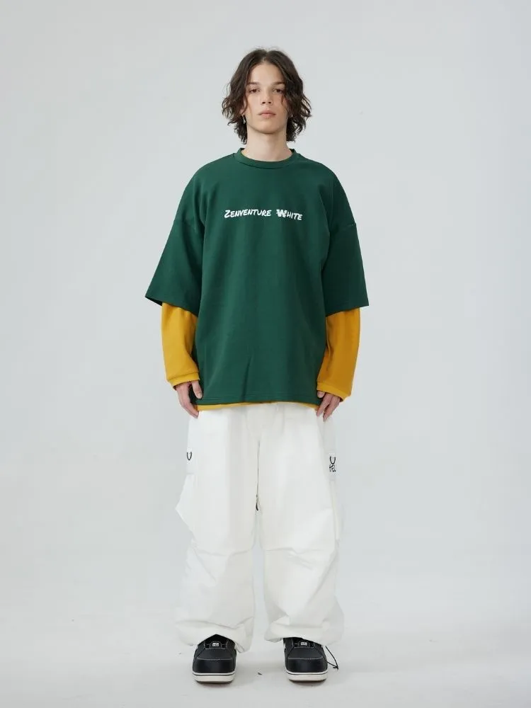 Zenventure White Loose Fit Short Sleeve - Unisex