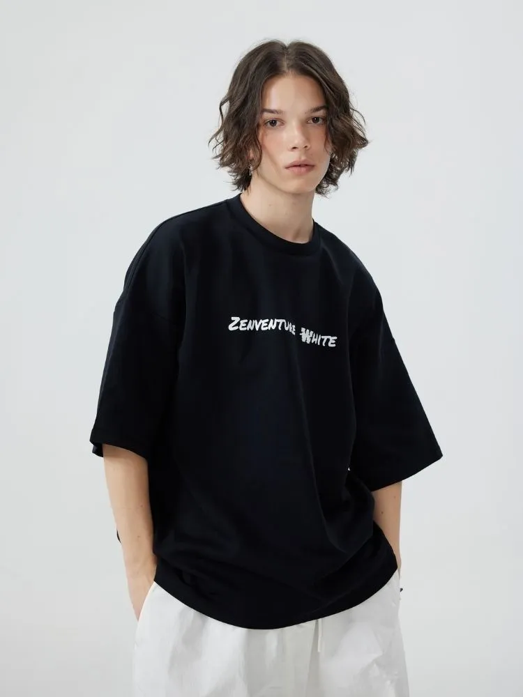 Zenventure White Loose Fit Short Sleeve - Unisex